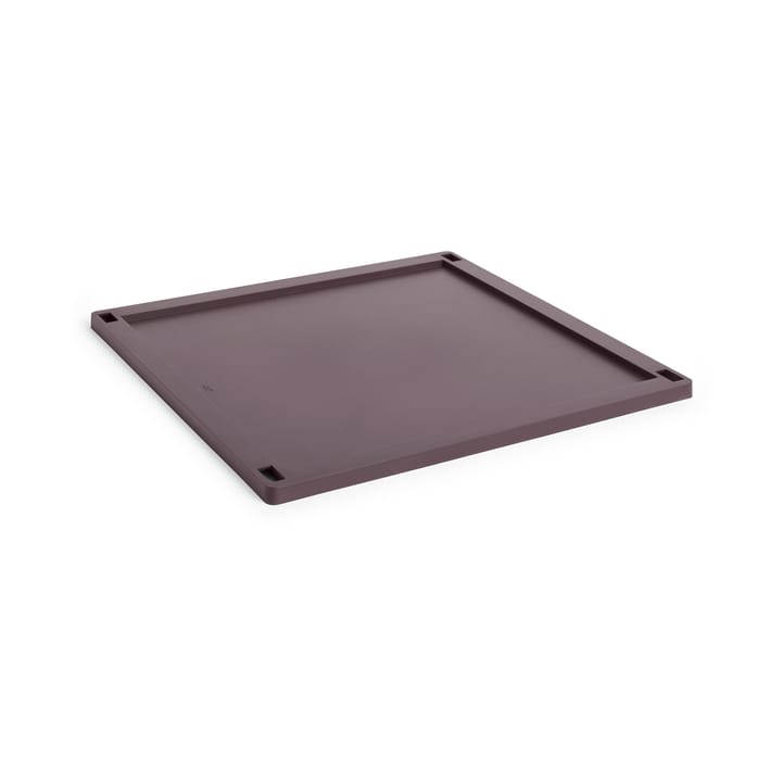 Colour Crate Square lokk plast large - Bordeaux - HAY