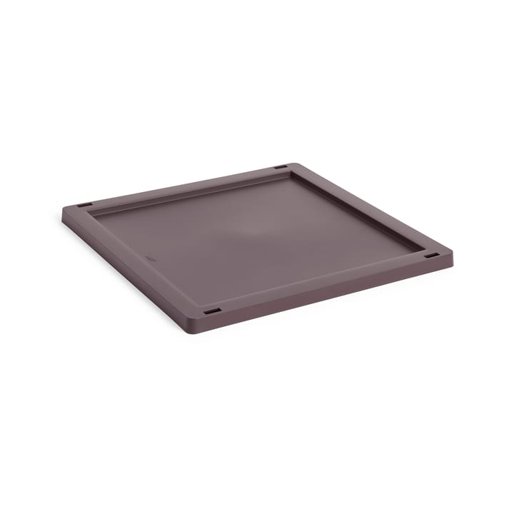 Colour Crate Square/Cube lokk plast medium - Bordeaux - HAY