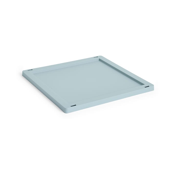 Colour Crate Square/Cube lokk plast medium - Dusty blue - HAY