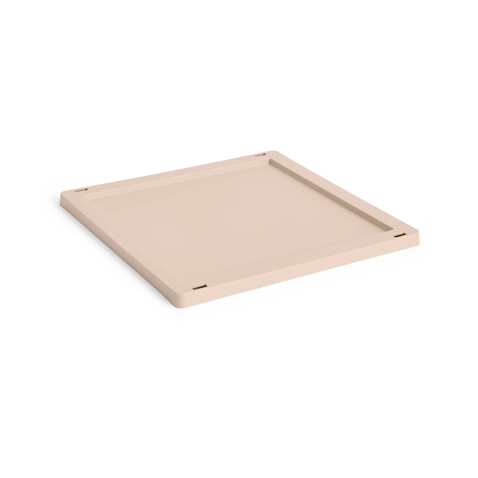 Colour Crate Square/Cube lokk plast medium, Powder HAY