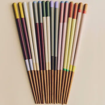 Colour spisepinner 4-pakning - Bright - HAY