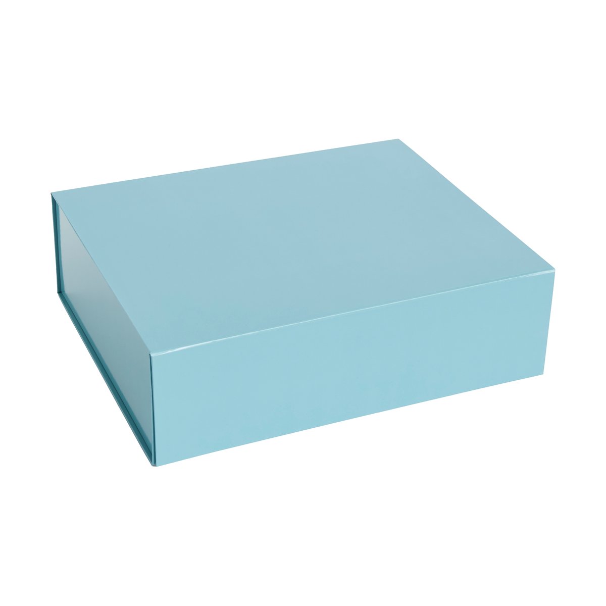 HAY Colour Storage L boks med lokk 34,5 x 41,5 cm Ocean blue