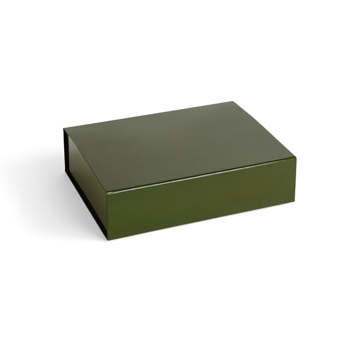 Colour Storage S boks med lokk 25,5 x 33 cm - Olive - HAY