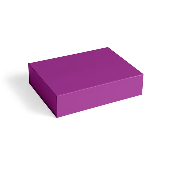 Colour Storage S boks med lokk 25,5 x 33 cm - Vibrant purple - HAY