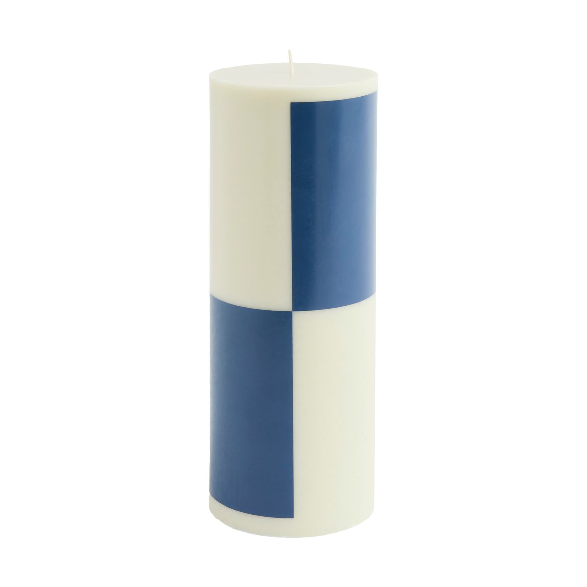 HAY - Column Candle Large Milky Green And Dark Blue - Lys & lyseslukker - Flerfarget
