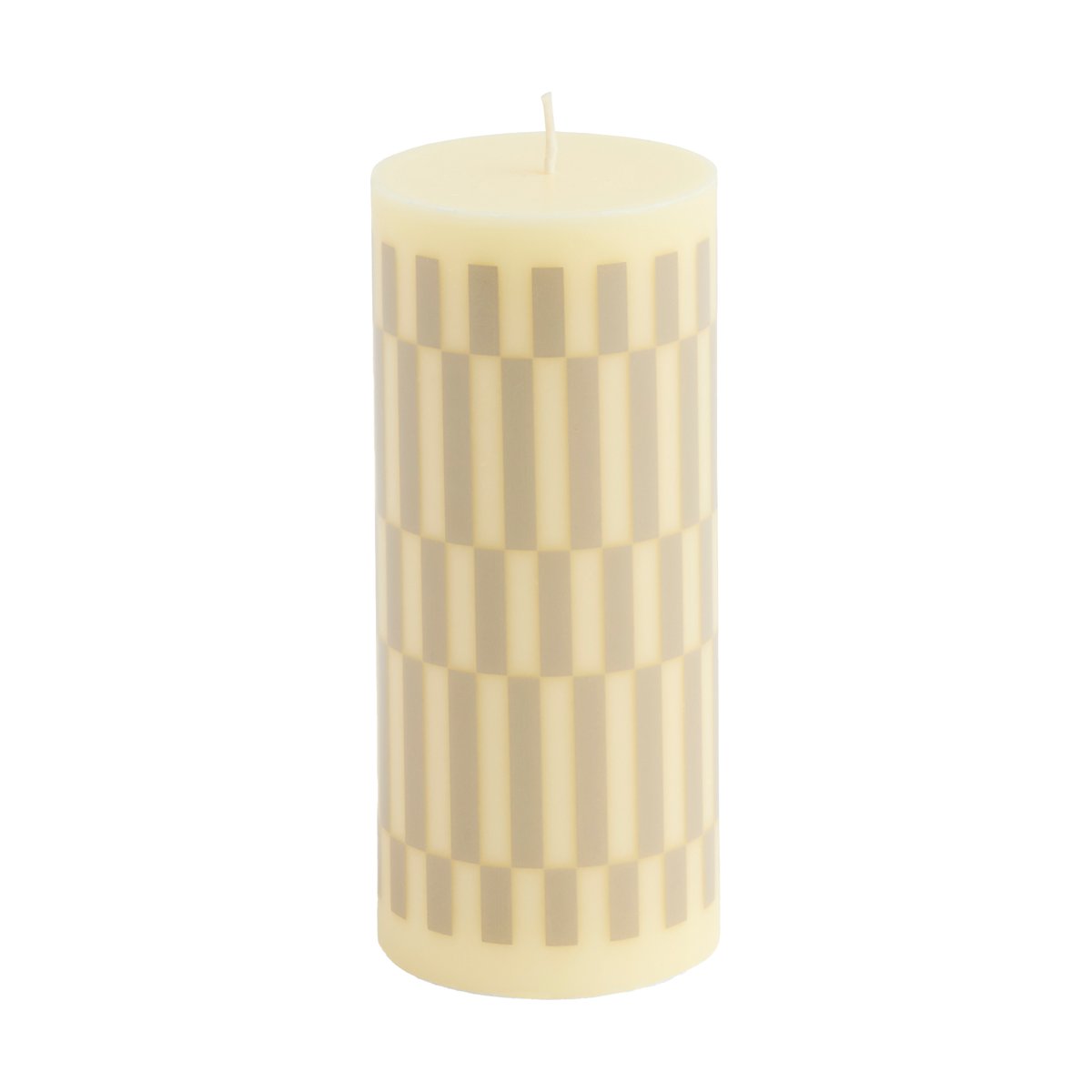 HAY Column Candle kubbelys small 15 cm Cream-sand | Skandinavisk Design | Lys | Hvit