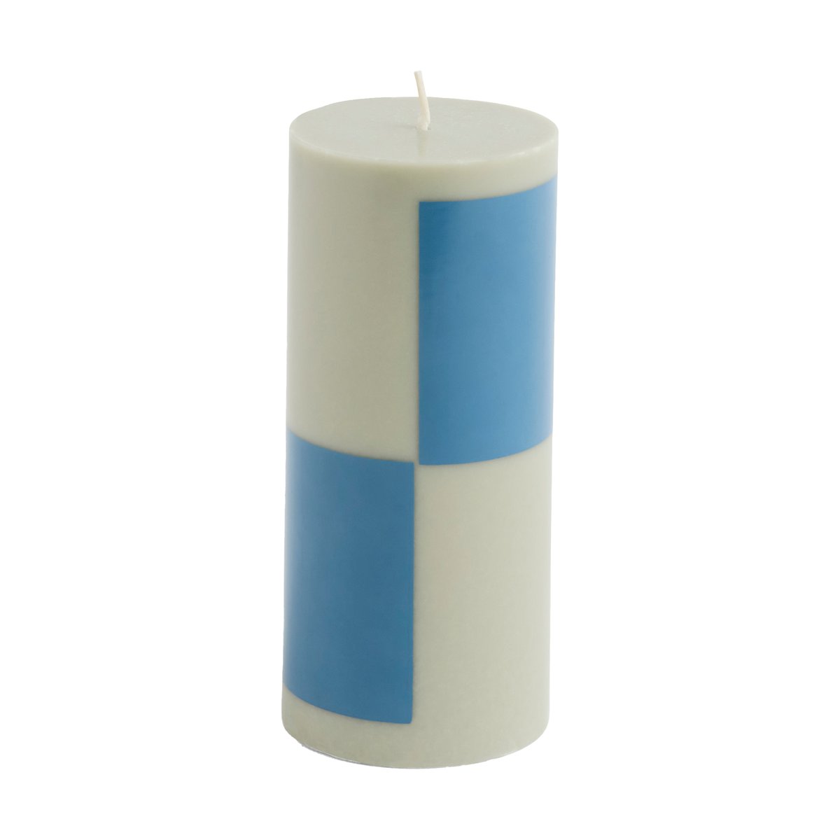 HAY Column Candle kubbelys small 15 cm Grey-blue