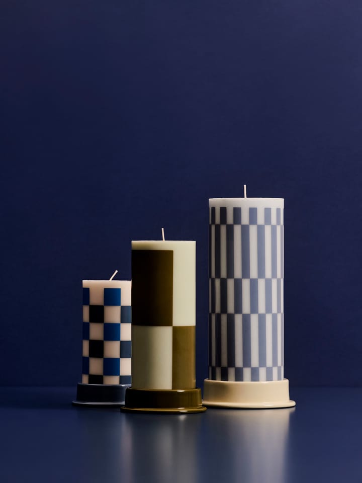 Column Candleholder lyslykt L 12,8 cm, Lime white HAY
