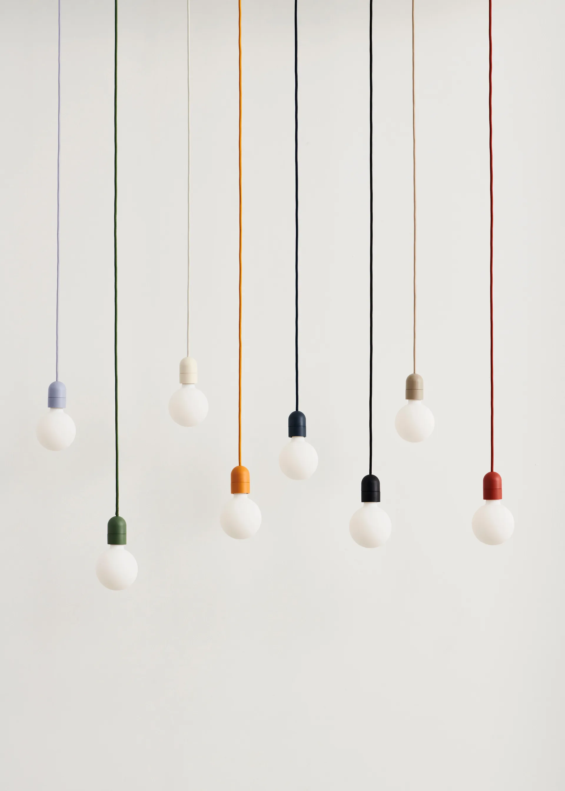 Common Pendant Cord set pendel Ø12 cm, Beton grey HAY