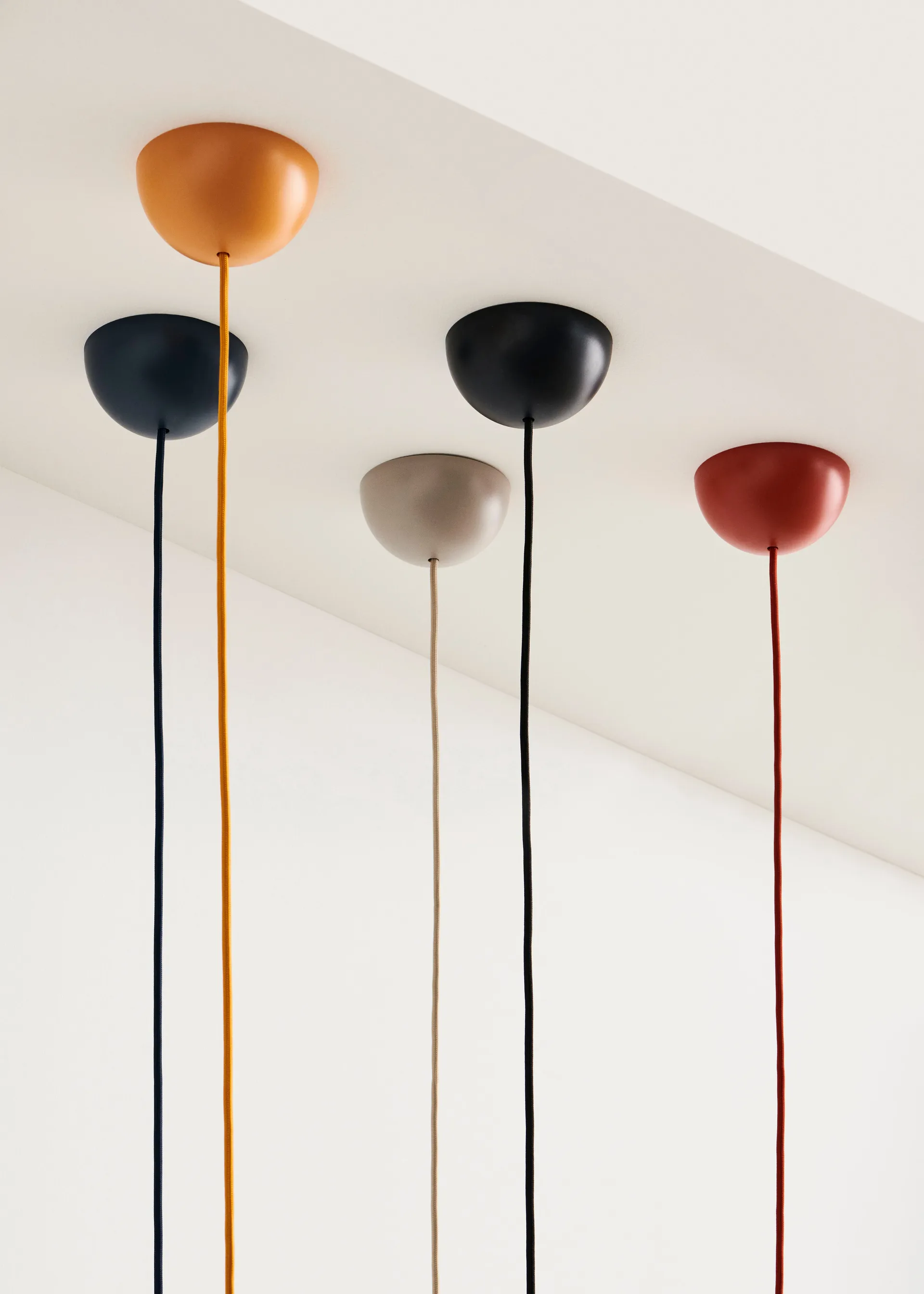 Common Pendant Cord set pendel Ø12 cm, Rusty red HAY