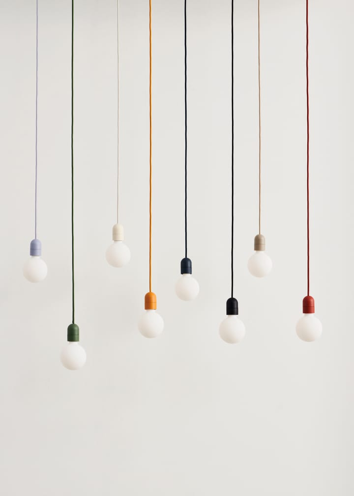 Common Pendant Cord set pendel Ø12 cm, Soft black HAY