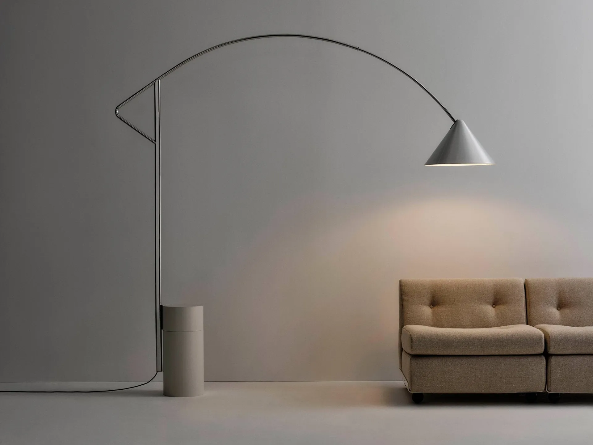 Compass Stehlampe, Sølv HAY