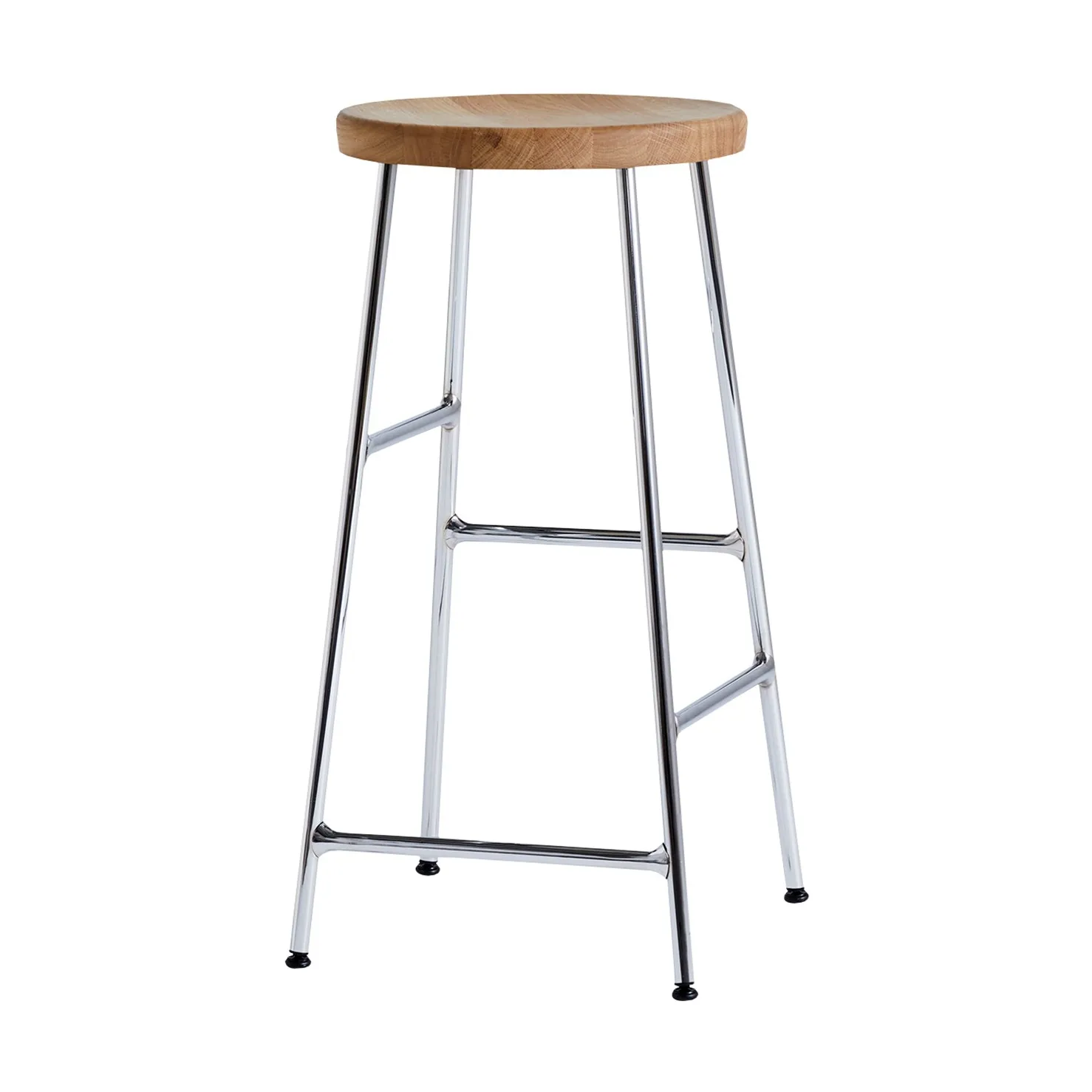 Cornet rund barkrakk 65 cm, Oiled oak-chrome HAY