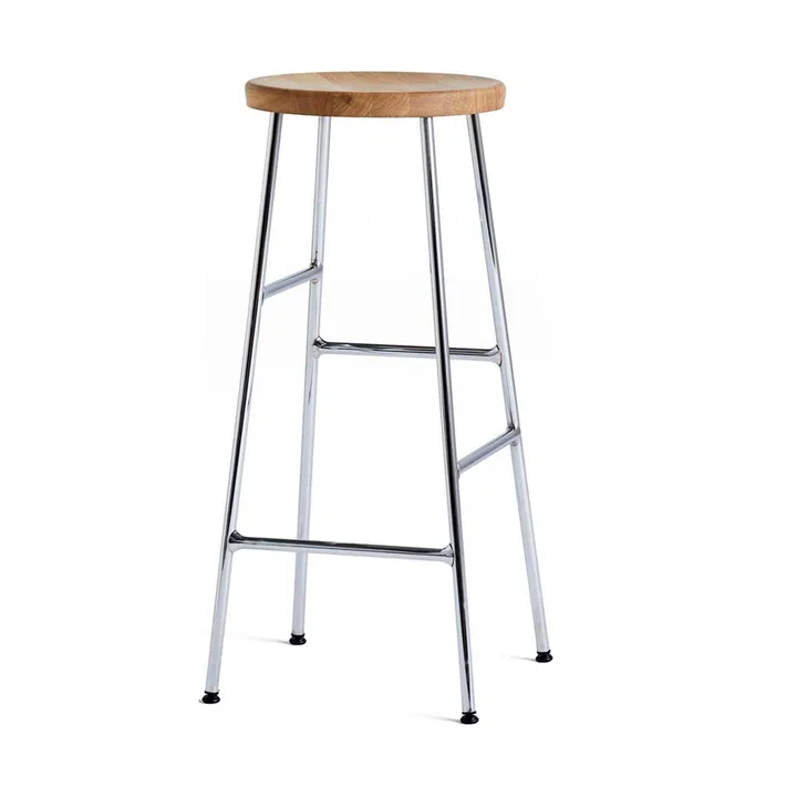 Cornet rund barkrakk 75 cm - Oiled oak-chrome - HAY