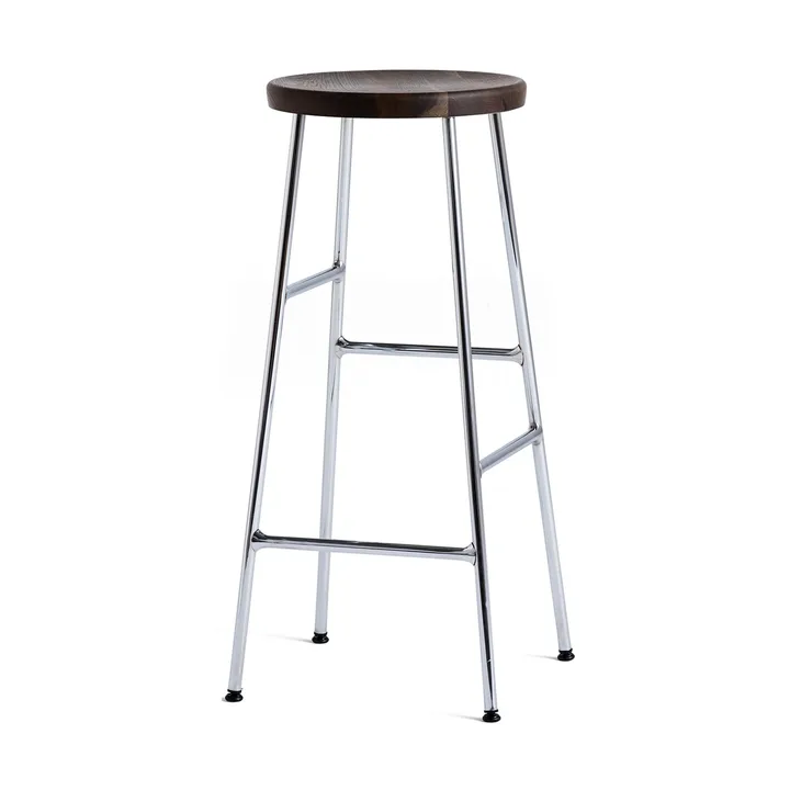 Cornet rund barkrakk 75 cm - Smoked oiled oak-chrome - HAY