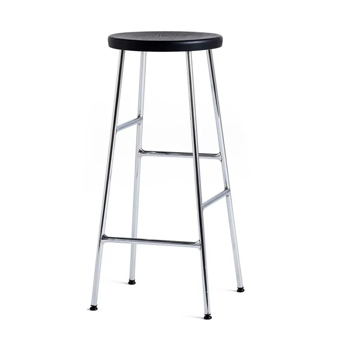 Cornet rund barkrakk 75 cm - Soft black oak-chrome - HAY