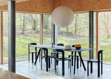 CPH30 2.0 spisebord 90x200 cm - Black linoleum-black oak - HAY