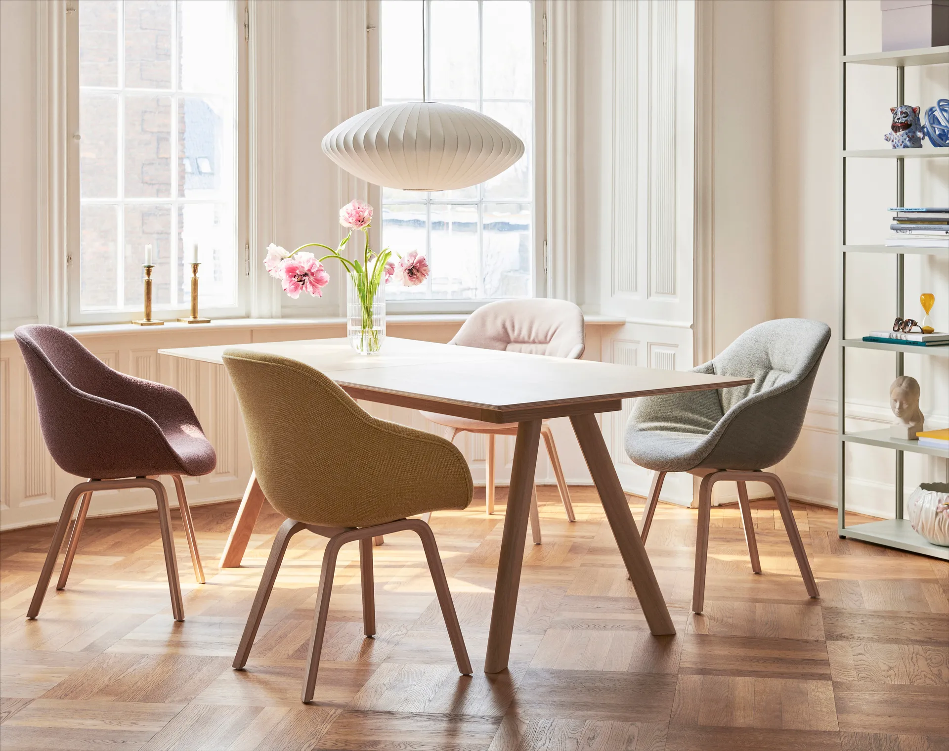 CPH30 2.0 spisebord 90x250 cm, Lakkert eik-eikefinér HAY