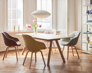 CPH30 2.0 spisebord 90x250 cm - Off white linoleum-lakk. oak - HAY