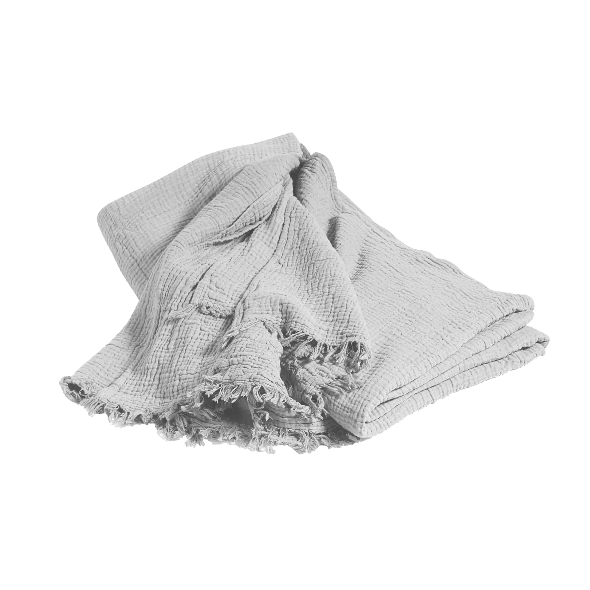 Crinkle sengeteppe 260 x 260 cm, Cool grey HAY