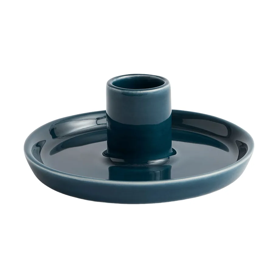Disc lysestake, Dark teal, small, Ø10x4,8 cm HAY