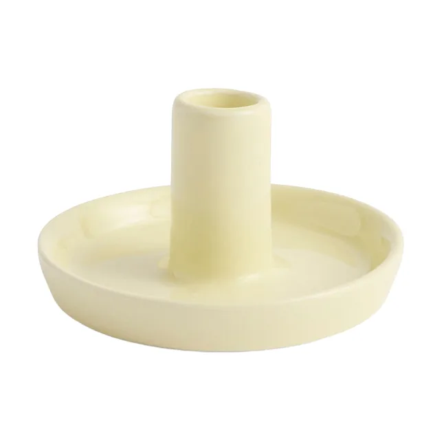 Disc lysestake - Lime white, Ø7×4 cm - HAY