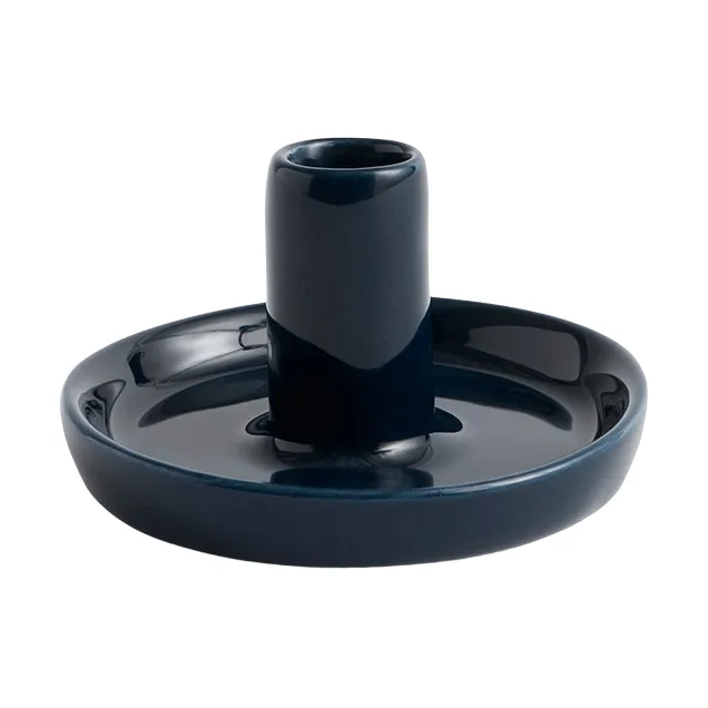 Disc lysestake - Midnight blue, Ø7×4 cm - HAY