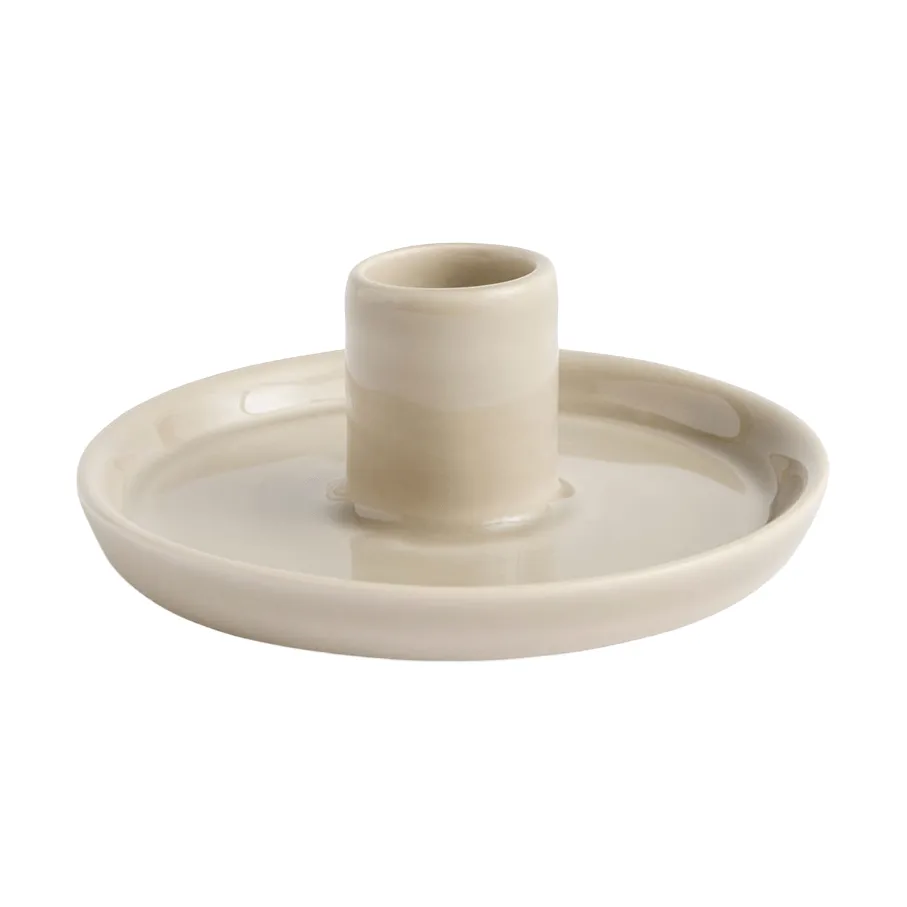 Disc lysestake, Warm grey, small, Ø10x4,8 cm HAY