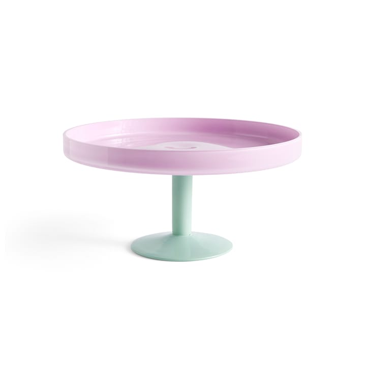 Display kakefat på fot Ø 26,5 cm, Rosa-mint HAY