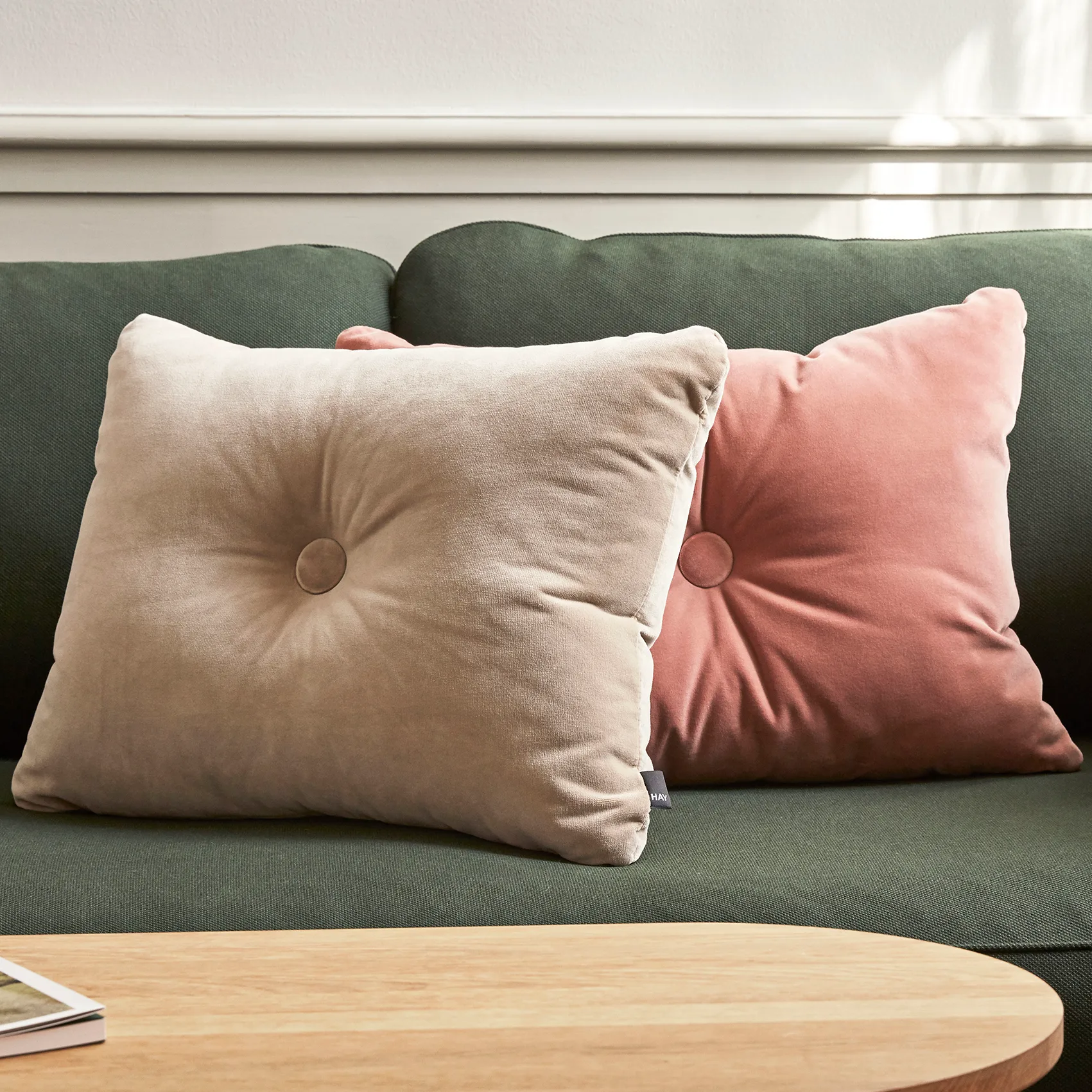 Dot Cushion Soft 1 Dot pute 45x60 cm, Rose HAY