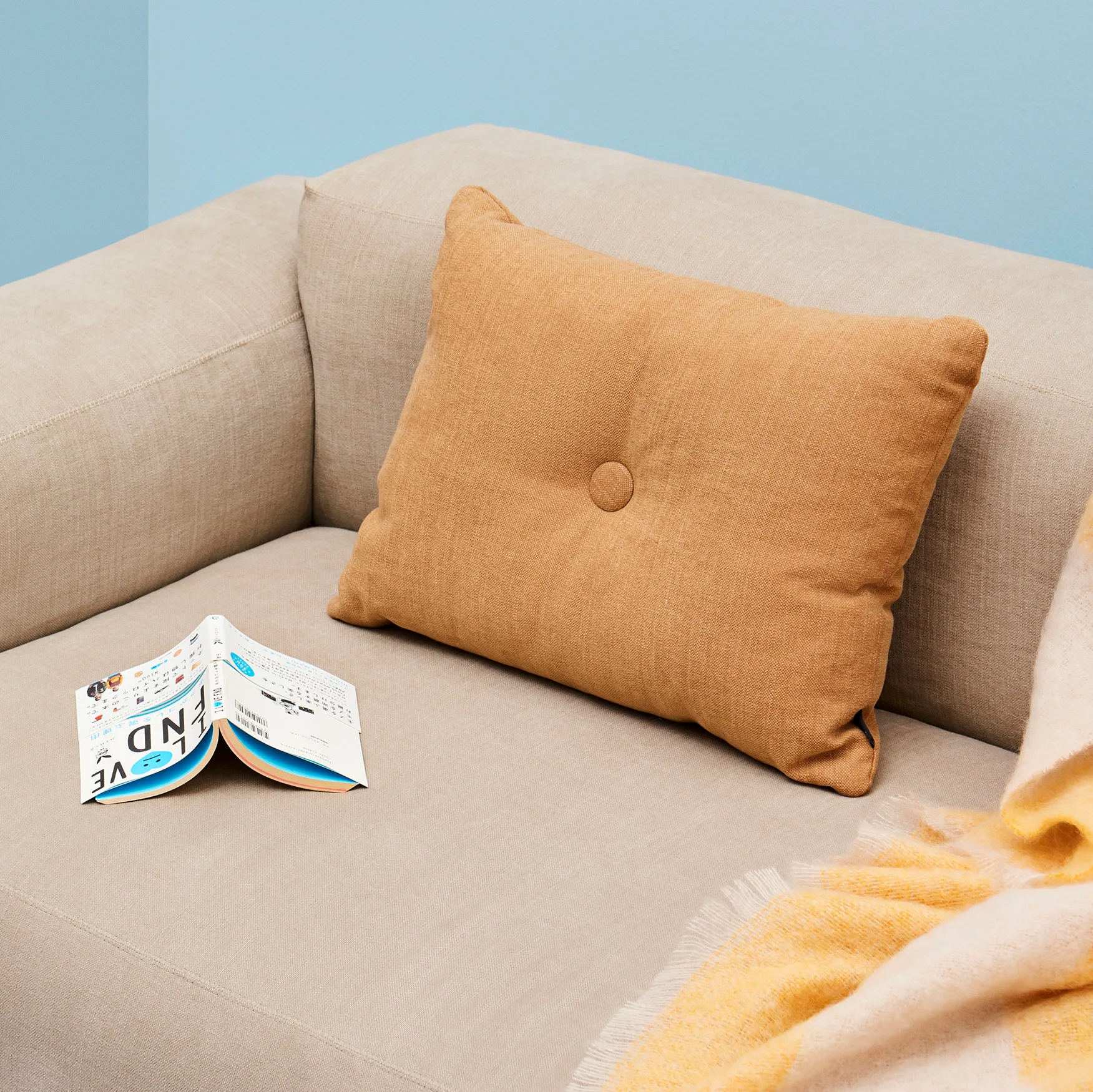 Dot Cushion Tint 1 Dot pute 45x60 cm, Cognac HAY