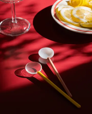 Duo glasskje 2-pakning - Light pink-bright orange - HAY
