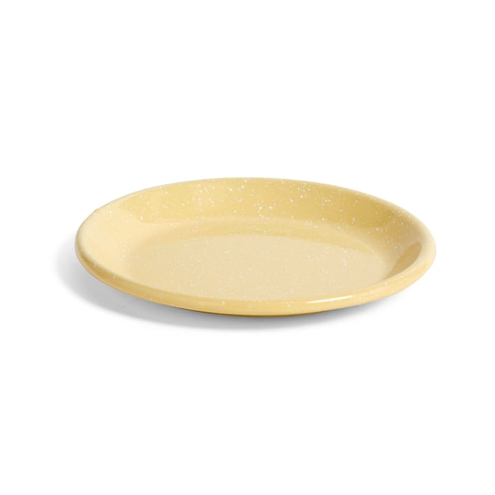 Enamel tallerken Ø21 cm - Dust light yellow - HAY