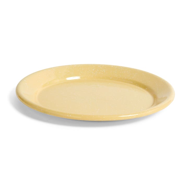 Enamel tallerken Ø25,5 cm - Dust light yellow - HAY