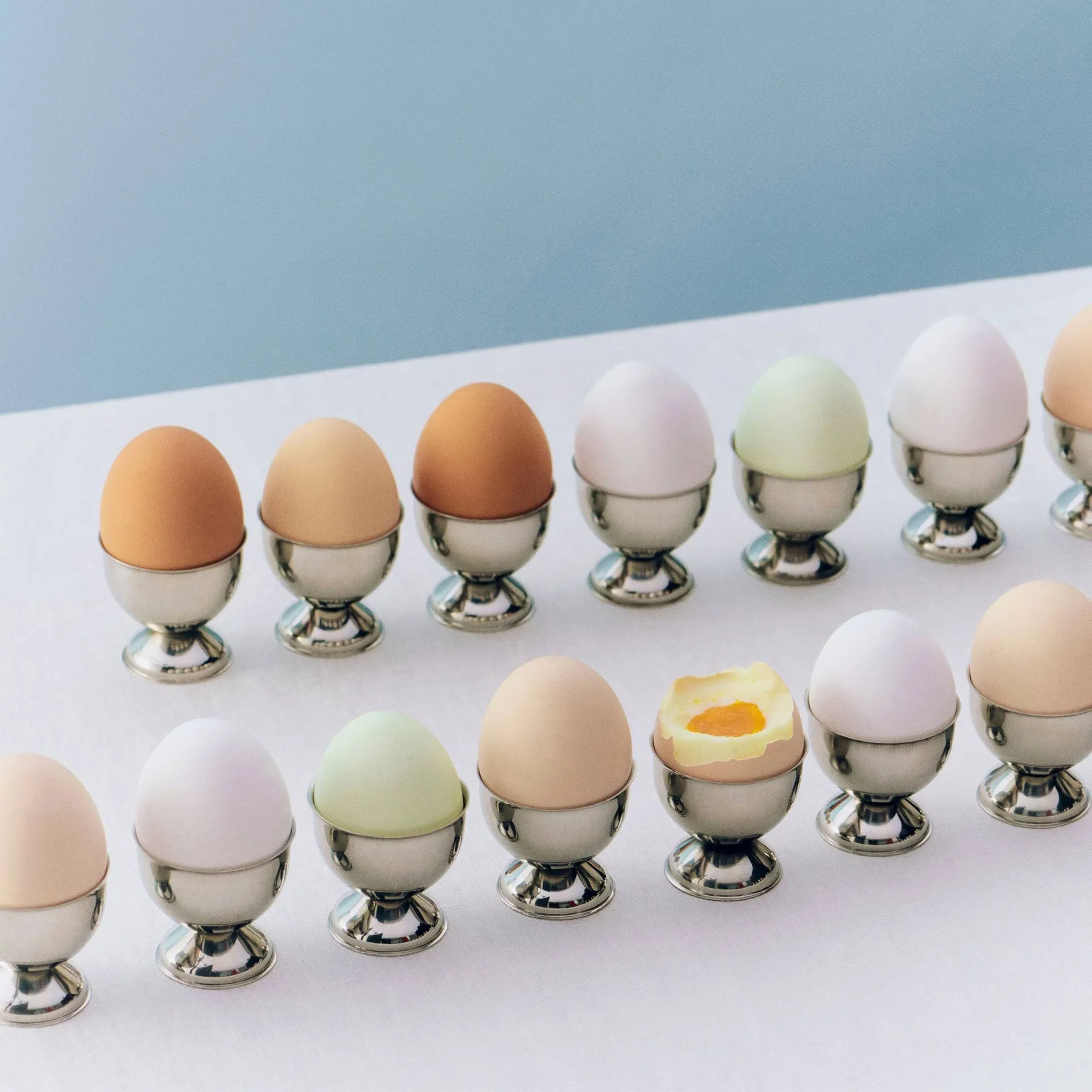 Essential Steel eggeglass, Rustfritt stål, 4,5×Ø4,5 cm HAY