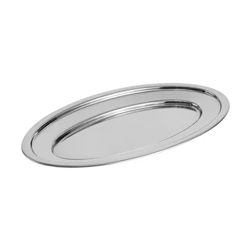Essential Steel serveringsfat - Rustfritt stål, ovalt, medium - HAY