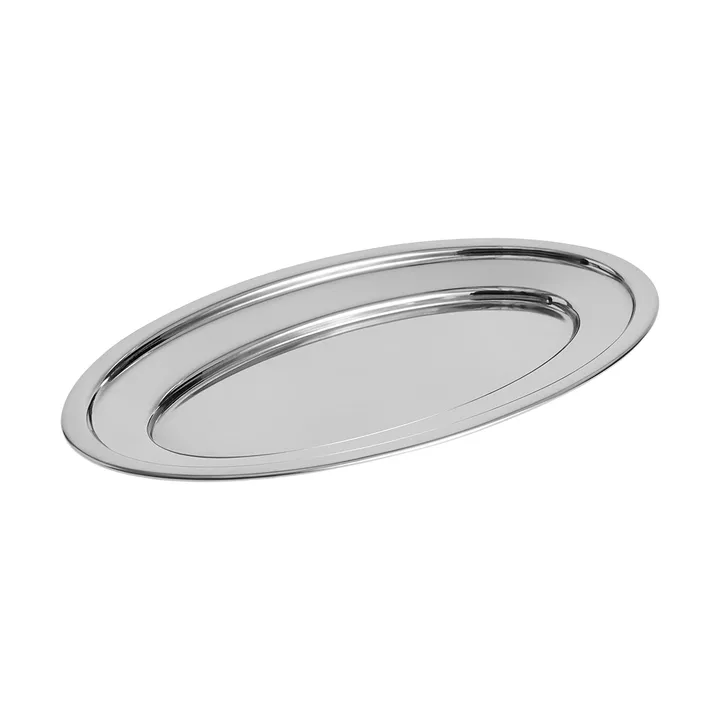 Essential Steel serveringsfat - Rustfritt stål, ovalt, medium - HAY