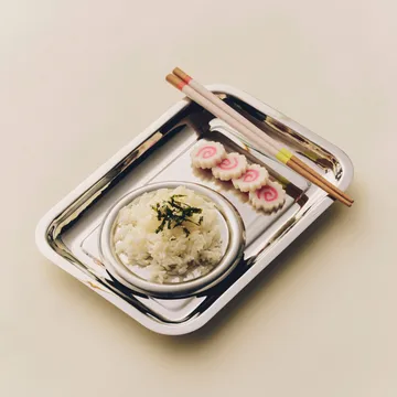 Essential Steel serveringsfat - Rustfritt stål, rektangulær, small - HAY