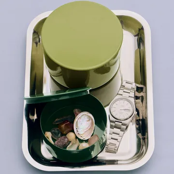 Essential Steel serveringsfat - Rustfritt stål, rektangulær, small - HAY