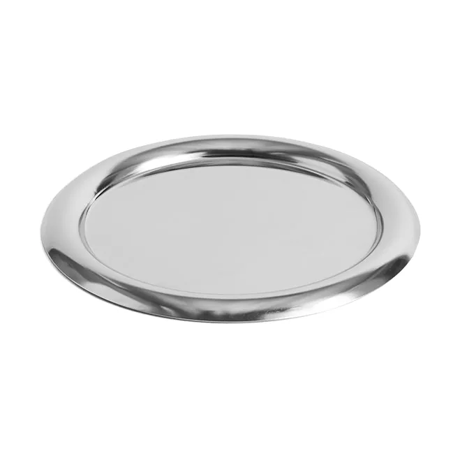 Essential Steel serveringsfat - Rustfritt stål, rund, small - HAY