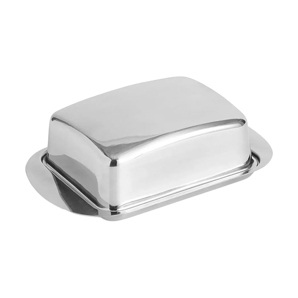 Essential Steel smørboks, Rustfritt stål, 10×17 cm HAY