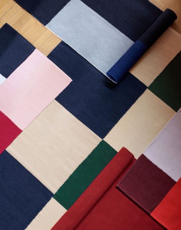 Ethan Cook Flat Works teppe 200 x 300 cm - Peach green check - HAY