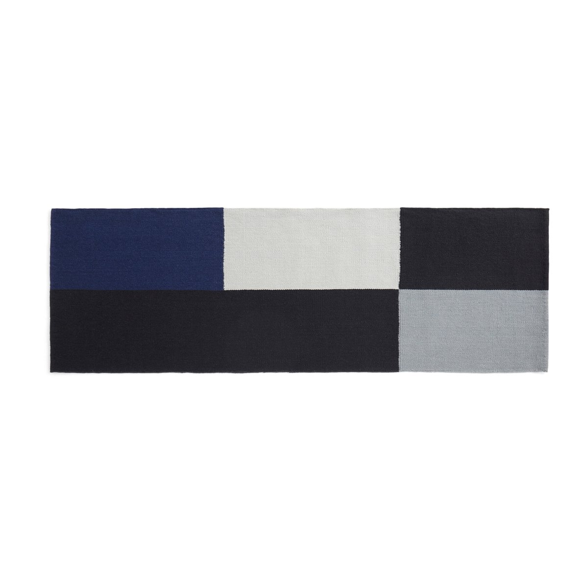 Bilde av HAY Ethan Cook Flat Works teppe 80 x 250 cm Black-blue