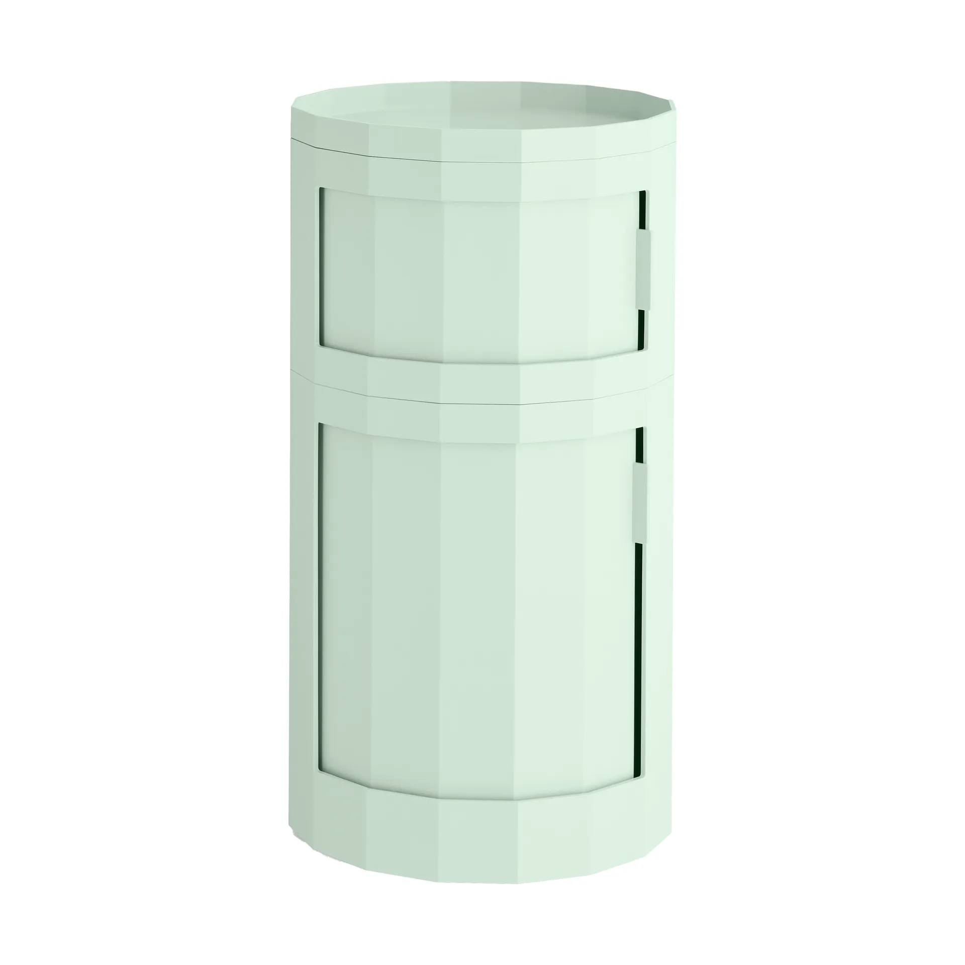 Facet Cabinet 110 sidebord, Soft mint HAY