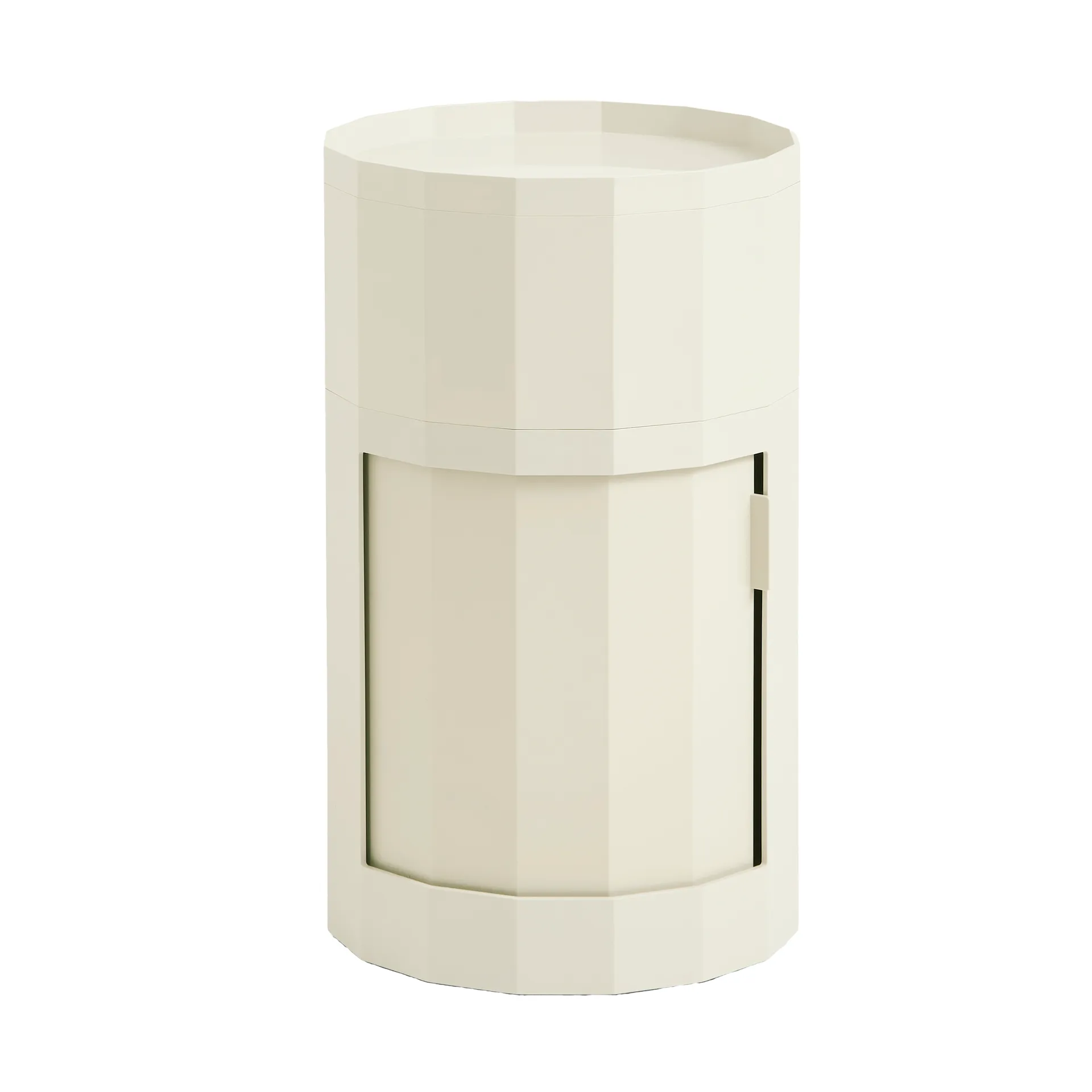 Facet Cabinet high sidebord 66 cm, Eggshell HAY