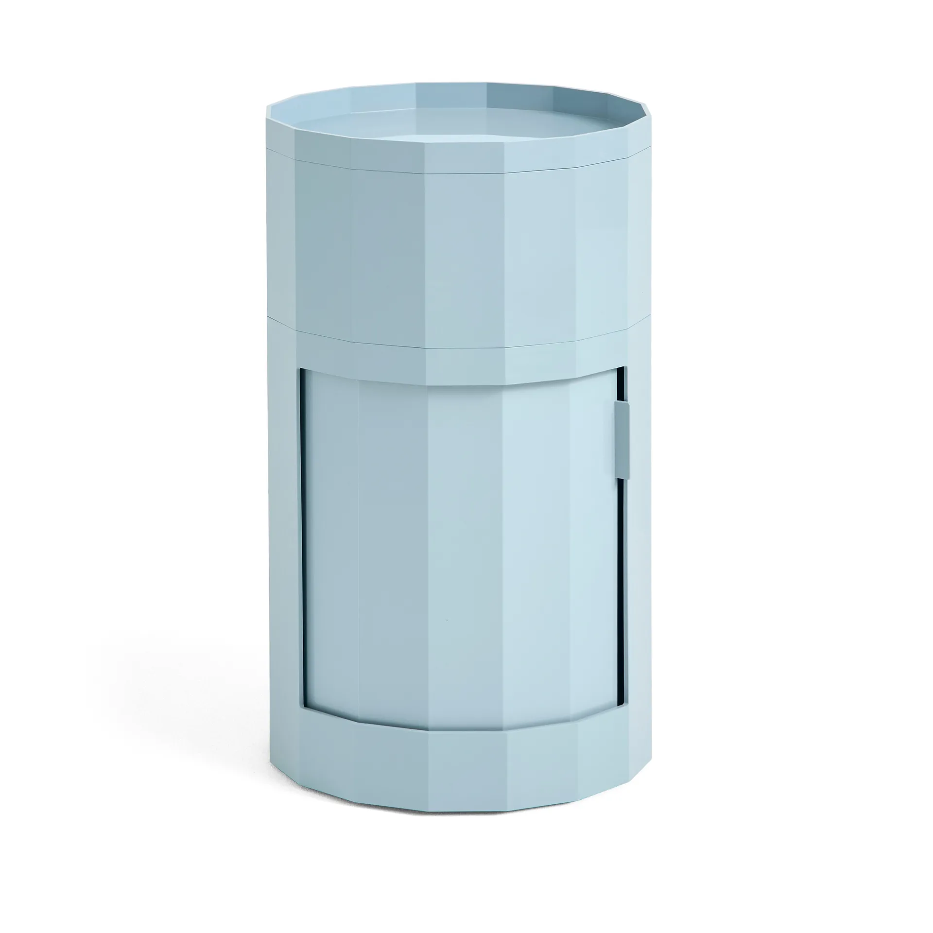 Facet Cabinet high sidebord 66 cm, Misty blue HAY