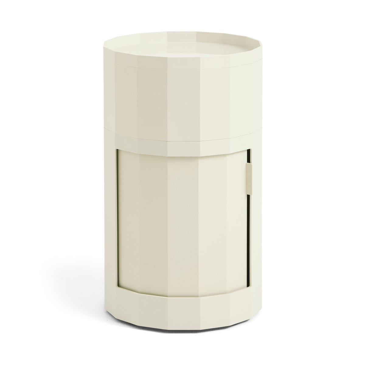 HAY Facet Cabinet high sidebord ftter/hjul 66 cm Eggshell