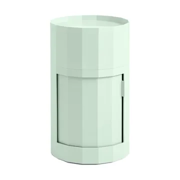 Facet Cabinet high sidebord føtter/hjul 66 cm - Soft mint - HAY