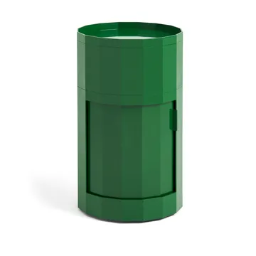 Facet Cabinet high sidebord føtter/hjul 66 cm - Spinach green - HAY