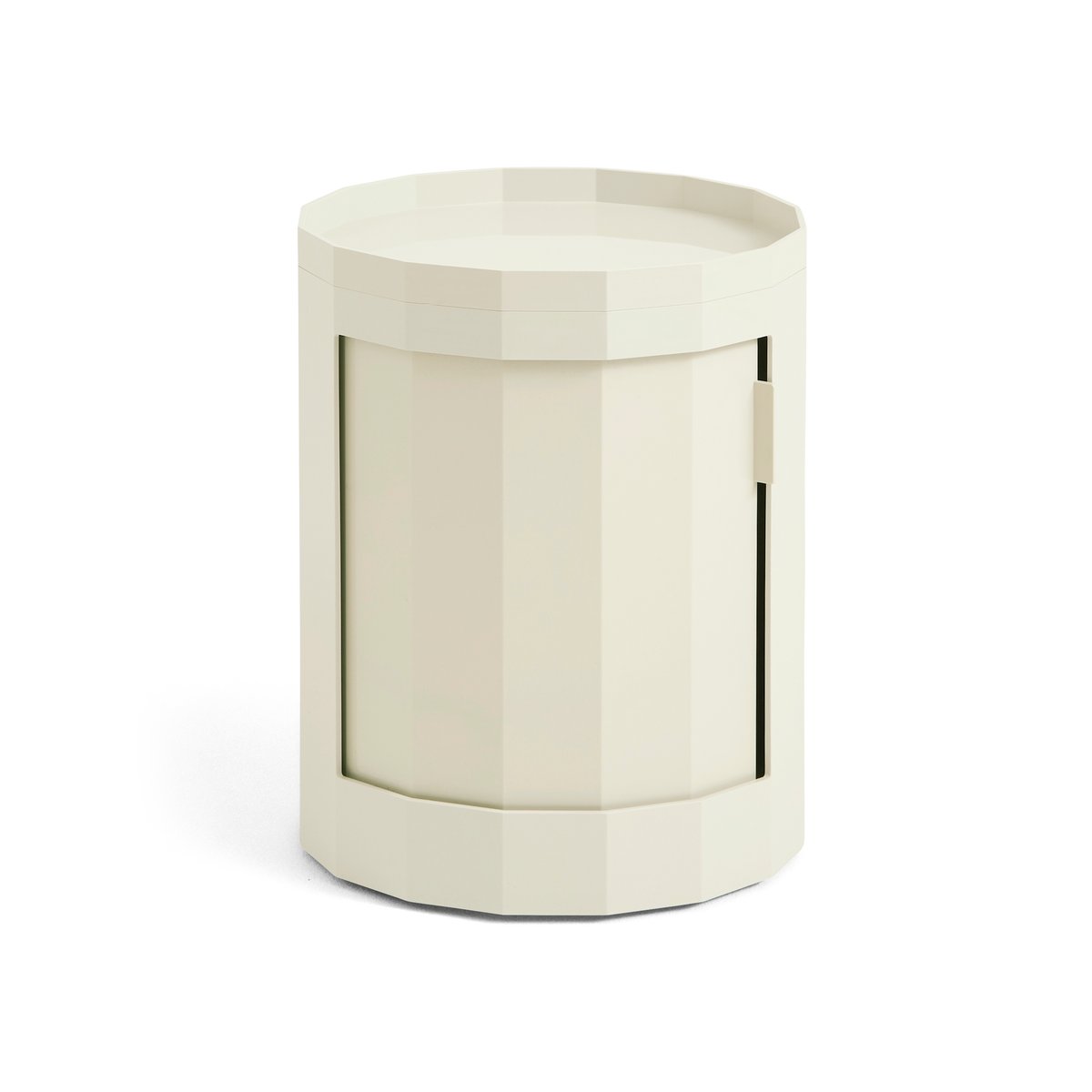 Bilde av HAY Facet Cabinet low sidebord 49 cm Eggshell